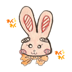 [LINEスタンプ] 私のまゆげうさぎ