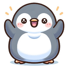 [LINEスタンプ] まん丸ペンギンの仲間たち