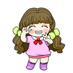 [LINEスタンプ] かわいい ランの画像（メイン）