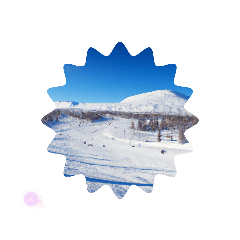 [LINEスタンプ] 山岳風景、ウィンタースポーツ、雪景色
