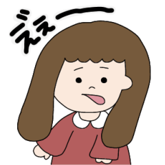 [LINEスタンプ] 色んな気持ちのおしゃべりがーるちゃん