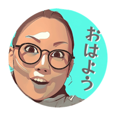 [LINEスタンプ] POPにあいさつメガネ