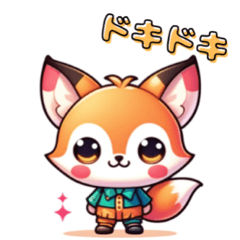 [LINEスタンプ] ピエロ狐