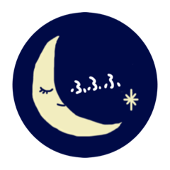 [LINEスタンプ] THE MOON or BANANA...？