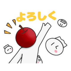 [LINEスタンプ] まるちーずとりんごの冒険譚