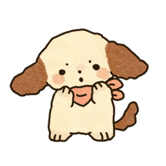 [LINEスタンプ] 子犬のくぅ