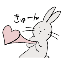 [LINEスタンプ] うさぎところもとおこげ