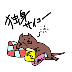 [LINEスタンプ] 独身貴族クオッカ女子