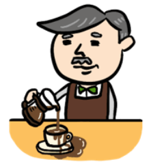 [LINEスタンプ] コーヒー店長 カフェの日常の画像（メイン）