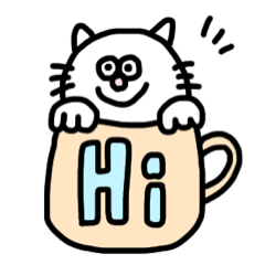 [LINEスタンプ] さんびきのねこぉ：英語