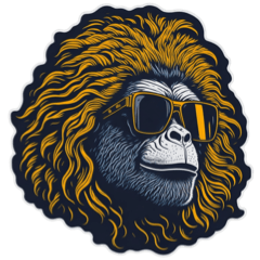 [LINEスタンプ] Glasses apes Big2