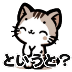 [LINEスタンプ] にゃんとも愛らしいネコ5 "修正版"ー疑問集