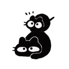 [LINEスタンプ] くろねこず。