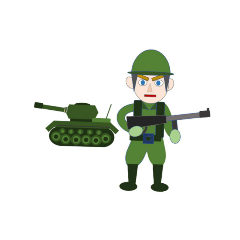 [LINEスタンプ] 古今東西の戦う人のイラストスタンプ