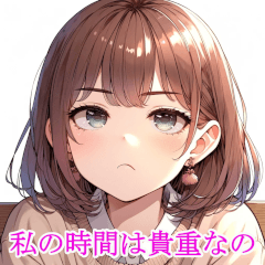 [LINEスタンプ] ゆるやかな少女の日々