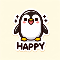 [LINEスタンプ] ペンギンの気分と瞬間