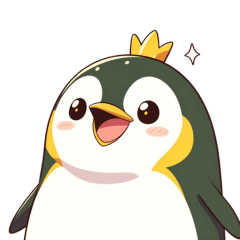 [LINEスタンプ] ペンギンのスタンプ（オウサマペンギン）