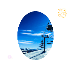 [LINEスタンプ] ロマンチックな雪景色一緒にいる特別な時間