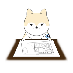 [LINEスタンプ] あずきときなこの家づくり①