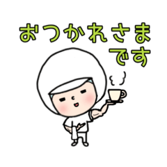 [LINEスタンプ] 栄養士と給食調理員達2（修正版）