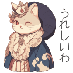 [LINEスタンプ] 貴族になりきった猫ちゃん♡