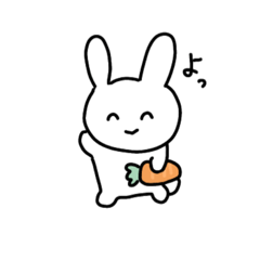 [LINEスタンプ] 日常使いのうさぎちゃん