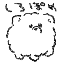 [LINEスタンプ] 落ち込みがちなしろぽめ