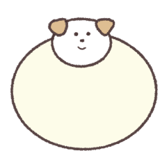 [LINEスタンプ] だいふく犬の日常スタンプ(修正版)