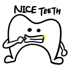 [LINEスタンプ] 歯のスタンプ。nice teeth