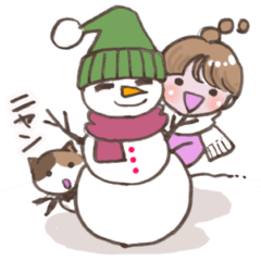 [LINEスタンプ] ちーちゃん③冬の日常