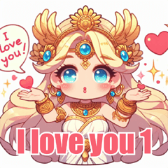 [LINEスタンプ] I love you 1 KAHO