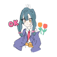 [LINEスタンプ] ワコちゃんの丸スタンプ