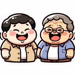 [LINEスタンプ] ぽっちゃりおじさんの普通の日常