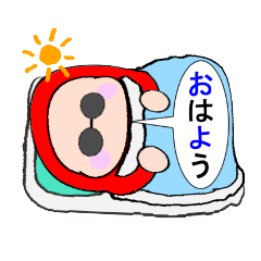 [LINEスタンプ] 達磨さん歩23