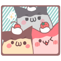 [LINEスタンプ] ぷるぷるにゃんこ【プリンのすがた】