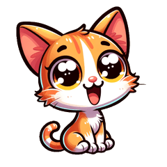 [LINEスタンプ] かわいい子猫: 感情を表現