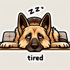 [LINEスタンプ] 元気なシェパードの日々