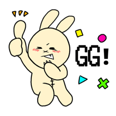 [LINEスタンプ] 【毎日】うさぎGAME生活！