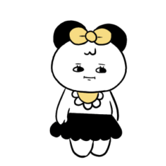 [LINEスタンプ] りぼんぱんだ