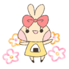 [LINEスタンプ] うさん子ちゃんとあいさつ