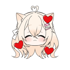 [LINEスタンプ] 猫宮うさぎの顔スタンプ