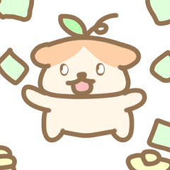 [LINEスタンプ] 葉っぱの犬2