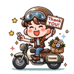 [LINEスタンプ] 楽しいバイクライフ