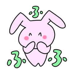 [LINEスタンプ] 日常を生きるウサギ