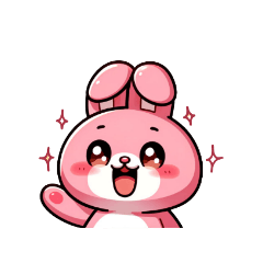 [LINEスタンプ] ピンクのウサギ ピンキーちゃん #29