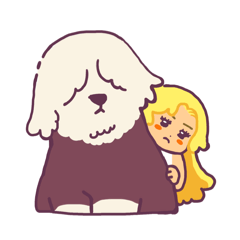 [LINEスタンプ] かわいいお犬さん