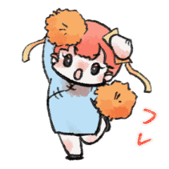 [LINEスタンプ] にくまんgirl