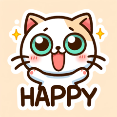 [LINEスタンプ] ねこにゃんわわわ！ENG EDITION