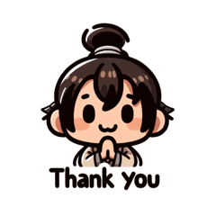 [LINEスタンプ] 笑顔の侍スタンプ