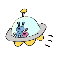 [LINEスタンプ] 宇宙人...01